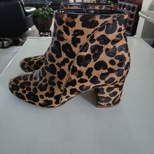 INC International Concepts Leopard Print Ankle Booties